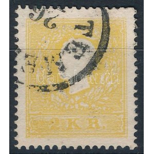 1858 2kr I b tipus sötétsárga / dark yellow TEME(SVÁR) Certificate: Ferchenbauer