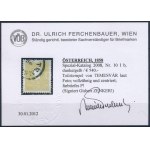 1858 2kr I b tipus sötétsárga / dark yellow TEME(SVÁR) Certificate: Ferchenbauer