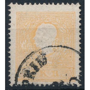 1858 2kr II c tipus világos narancs / light orange VESZ)PRIM (60.000++) Certificate: Ferchenbauer