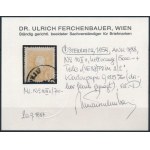 1858 2kr II c tipus világos narancs / light orange VESZ)PRIM (60.000++) Certificate: Ferchenbauer