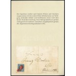 1859 15kr II. típus levélen / type II. on cover, piros / red GOSPIC - Neumarktl Certificate: J.P. Bach, M. Eichele ...