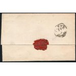 1861 Szépen centrált 15kr távolsági levélen teljes tartalommal ...