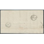 1863 10kr egyes bérmentesítés levélen / single franking on cover BELLOVAR - AGRAM - KARLSTADT...