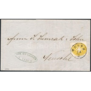 1864 1863 2kr levélen / on cover PESTH - Neusohl