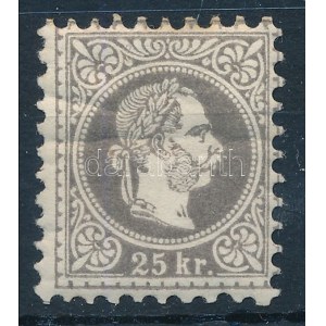1867 25kr Identification and signed: Ferchenbauer (ráncok / creases)