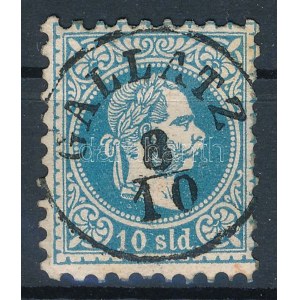 1867 10sld GALLATZ (jobb oldalon rövid fog / short perf. on the right)