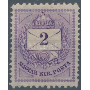 1881 2kr 11 1/2:13 fogazással (45.000) / Mi 21aB perforation 11 1/2:13 RRR!