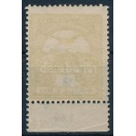 1906 Turul 2f ívszéli bélyeg F LLÉR lemezhibával / Mi 75 with plate variety. Certificate...