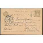 Hohe Rinne 1904 felezett fogazatlan 4h bélyeg levelezőlapon, Polába ...