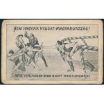 Nyugat-Magyarország VII. 1921 10f és 20f vágott párok képeslapon Vácra / Mi 69-70 imperforate pairs on postcard. Signed...
