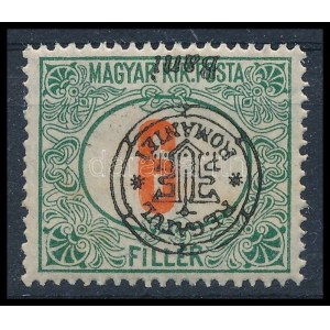 Nagyvárad 1919 Portó 6f fordított felülnyomással, Bodor vizsgálójellel. Nagyon ritka! / with inverted overprint, RR...