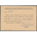 1945 Helyi Székelyudvarhely 1P/18f bérmentesítésű nyomtatvány / Local printed matter with 1P/18f franking. Signed...