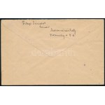 1944 Marosvásárhely helyi levél 6 klf bélyeggel ajánlott küldeményként feladva / Registered local cover with 6 stamps...
