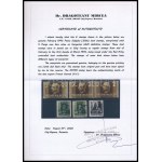 Zilah I. 1945 6 db bélyeg / 6 stamps. Certificate: Dragoteanu (**126.000) (1 x 5P/2P betapadás, ráncok ...