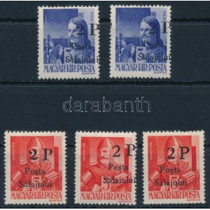 Zilah I. 1945 5 db bélyeg / 5 stamps. Certificate: Dragoteanu (66.000)
