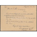1945 (3. díjszabás) Díjjegyes levelezőlap elégtelen bérmentesítés miatt 3 x 2P/50f portóval ellátva, cenzúrázva / PS...