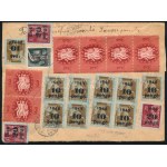 1945 (8. díjszabás) Levél 39 db bélyeggel bérmentesítve, kézbesítési előjegyzéssel / Cover with 39 stamps DORMÁND ...