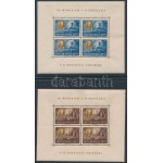 1947 Roosevelt fogazott egyenes képállású kisívsor (100.000) / Mi 985-992 mini sheet set (apró hibák / minor faults...