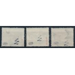 1956 Soproni felülnyomás; Épületek 10f, 8f és 8f (156.000) Certificate: Leitold