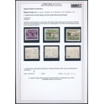 1956 Soproni felülnyomás; Épületek 10f, 8f és 8f (156.000) Certificate: Leitold