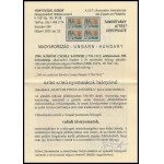 1984 Kőrösi Csoma Sándor négyestömb, ajándék változat ezüst felirat nélküli tévnyomat (320.000+++)...