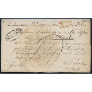 1834 Franco levél / cover NESZMÉLY - Wien