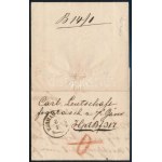 1859 5kr I. levélen / on cover FOGARAS - HERMANNSTADT