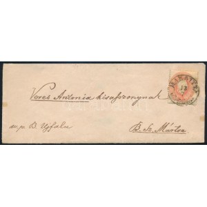 ~1861 5kr levélen / on cover MARGITTA