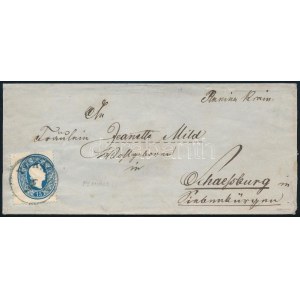 ~1861 15kr levélen / on cover PLANINA