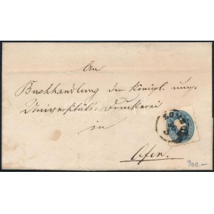 1862 15kr levélen / on cover ZOMBOR - Ofen