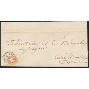 1863 10kr levélen / on cover KLAUSENBURG