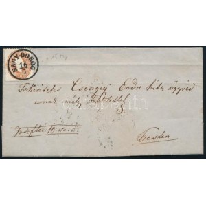 1864 10kr levélen / on cover NAGY-DOROG - Pest