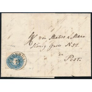 1865 10kr levélen / on cover NEUSOHL