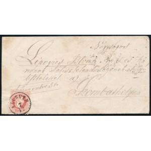 1867 5kr levélen / on cover ALCSUTH (Gudlin 300 pont) - Szombathely