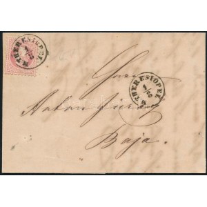 1867 5kr levélen / on cover M.THERESIOPEL - Baja