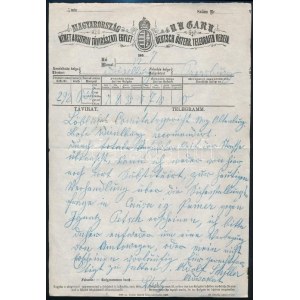 1867 Távirat / Telegramm Pressburg - Wieselburg