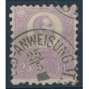 1871 Kőnyomat 25kr ibolya (45.000) / Mi 6 violet