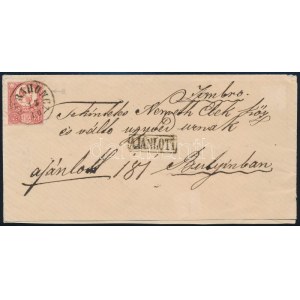 ~1871 Réznyomat 5kr + 10kr ajánlott levélen / on registered cover GURAHONCZ - Butyin