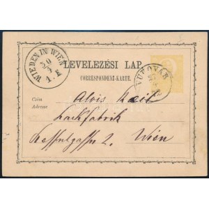 1872 2kr díjjegyes levelezőlap / PS-card VUKOVÁR