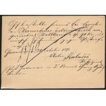 1872 Díjjegyes levelezőlap / PS-card JASENOVAC - WIEN