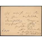1873 2kr díjjegyes levelezőlap / PS-card BELLATINCZ
