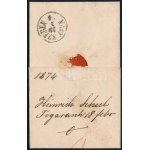 1874 5kr levélen / on cover FOGARAS