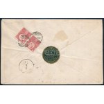 1874 4 x 5kr 2. súlyfokozatú ajánlott levélen / on 2nd weight class registered cover BUDAPEST / LIPÓTVÁROS ...