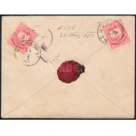1883 3 x 5kr ajánlott levélen / on reigstered cover KUBIN - Pancsova
