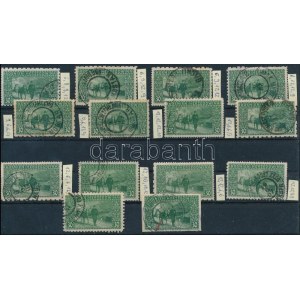 14 db bélyeg vegyes fogazással / 14 stamps with mixed perforation