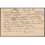 1915 Cenzúrás levelezőlap KÖRÖSMEZŐ-PÜSPÖKLADÁNY-BUDAPEST vasúti bélyegzéssel ...