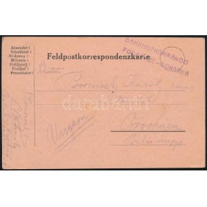 1915 Tábori posta levelezőlap / Field postcard BAHNHOFKOMMANDO PODGORZE-BONARKA