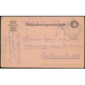 1916 Tábori posta levelezőlap Boszniából / Field postcard Kriegsgefangenen Arbeiter-Abteilung in OLOVO...