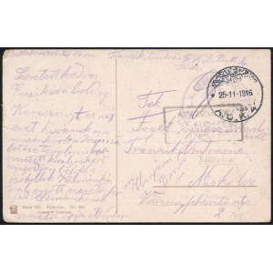 1916 Tábori posta képeslap Betlehemből Miskolcra / Field postcard from Betlehem to Hungary