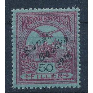 Bánát-Bácska 1919 Turul 50f Signed: Bodor